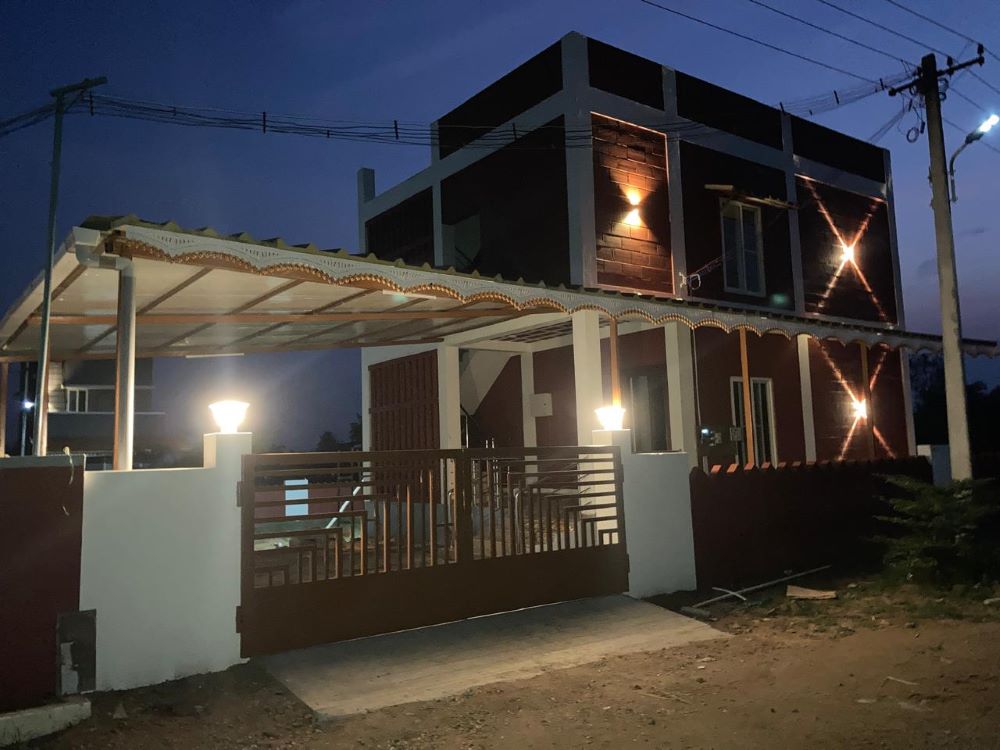 Elegant 3BHK duplex home with spacious living areas by Adiya Properties.