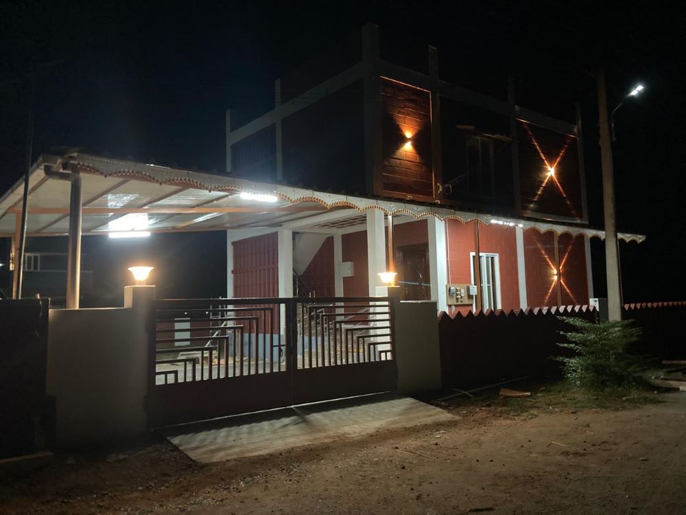 Luxurious 3BHK duplex residence on a large 2400 sq.ft plot by Adiya Properties in Ananda Nilayam.