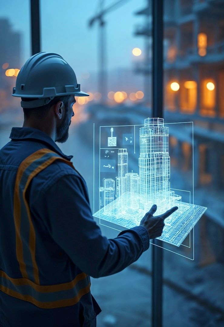 Construction site showing efficient progress by Adiya Properties, ensuring on-time project delivery for homes in Ananda Nilayam.