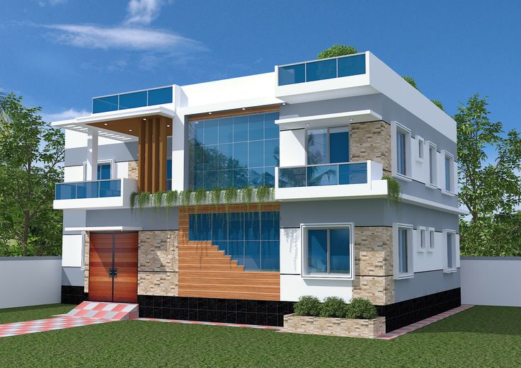 Modern budget 2BHK duplex exterior with secure compound wall in Tiruvannamalai by Adiya Properties.