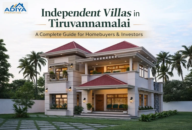 Independent villas in Tiruvannamalai modern luxury house with garden and peaceful surroundings
