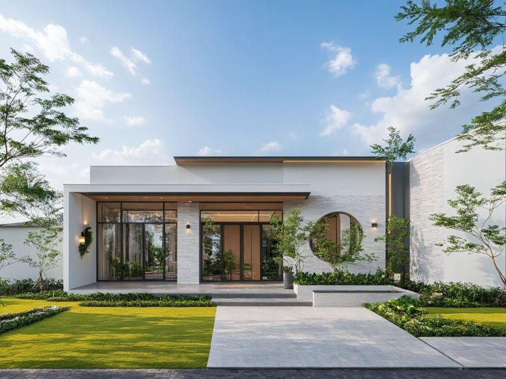 Modern small budget 2BHK house in Tiruvannamalai with a view of Arunachala Hill