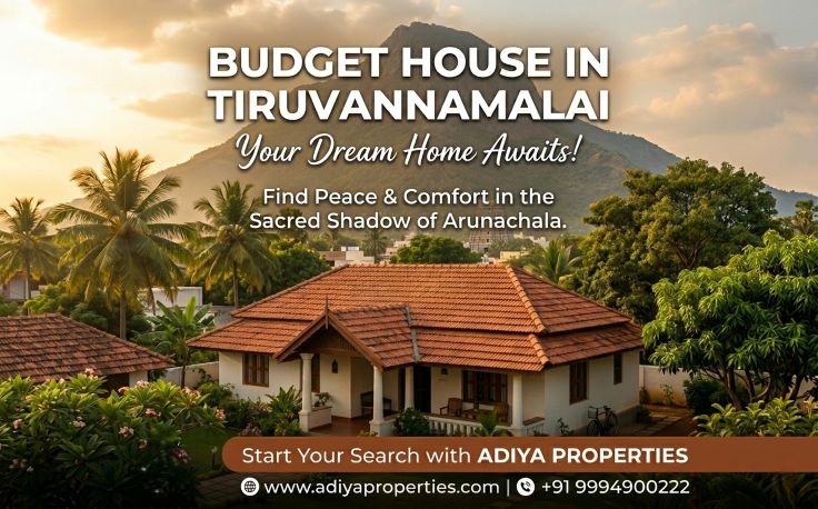 Affordable budget house in Tiruvannamalai by Adiya Properties