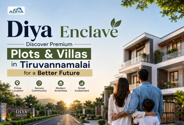 Diya Enclave premium plots and villas in Tiruvannamalai with modern residential community and family-friendly living environment