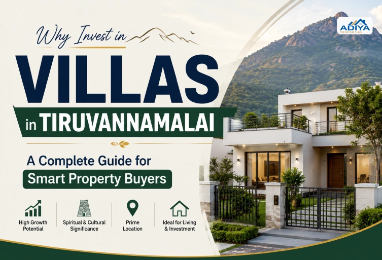 Invest in Villas in Tiruvannamalai with premium residential properties near Arunachala Hill