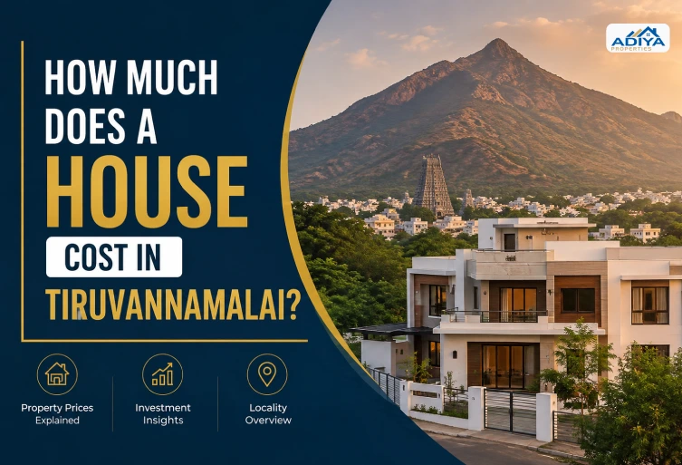 How Much Does a House Cost in Tiruvannamalai? Modern residential homes and villas showcasing the latest property prices and real estate market in Tiruvannamalai.