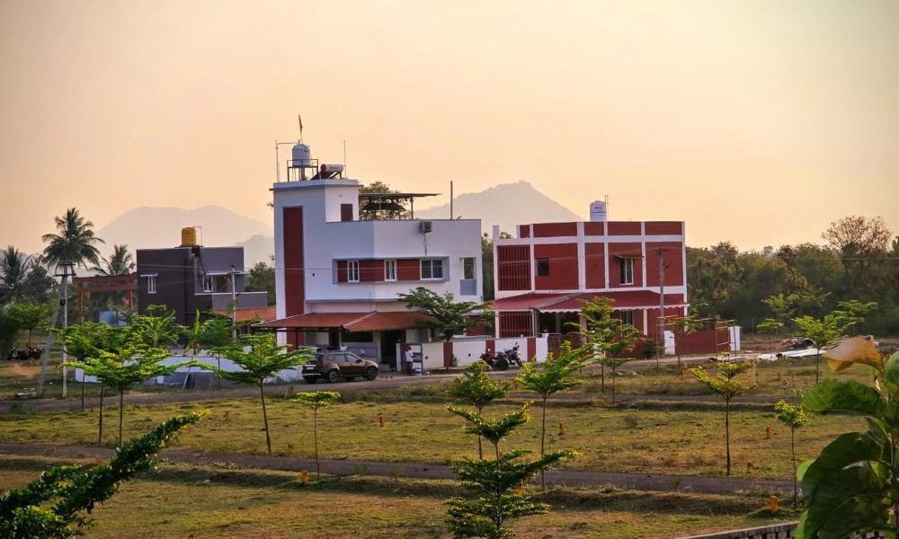 Elegant 3BHK duplex home with modern design at Arunachala Garden, Tiruvannamalai.